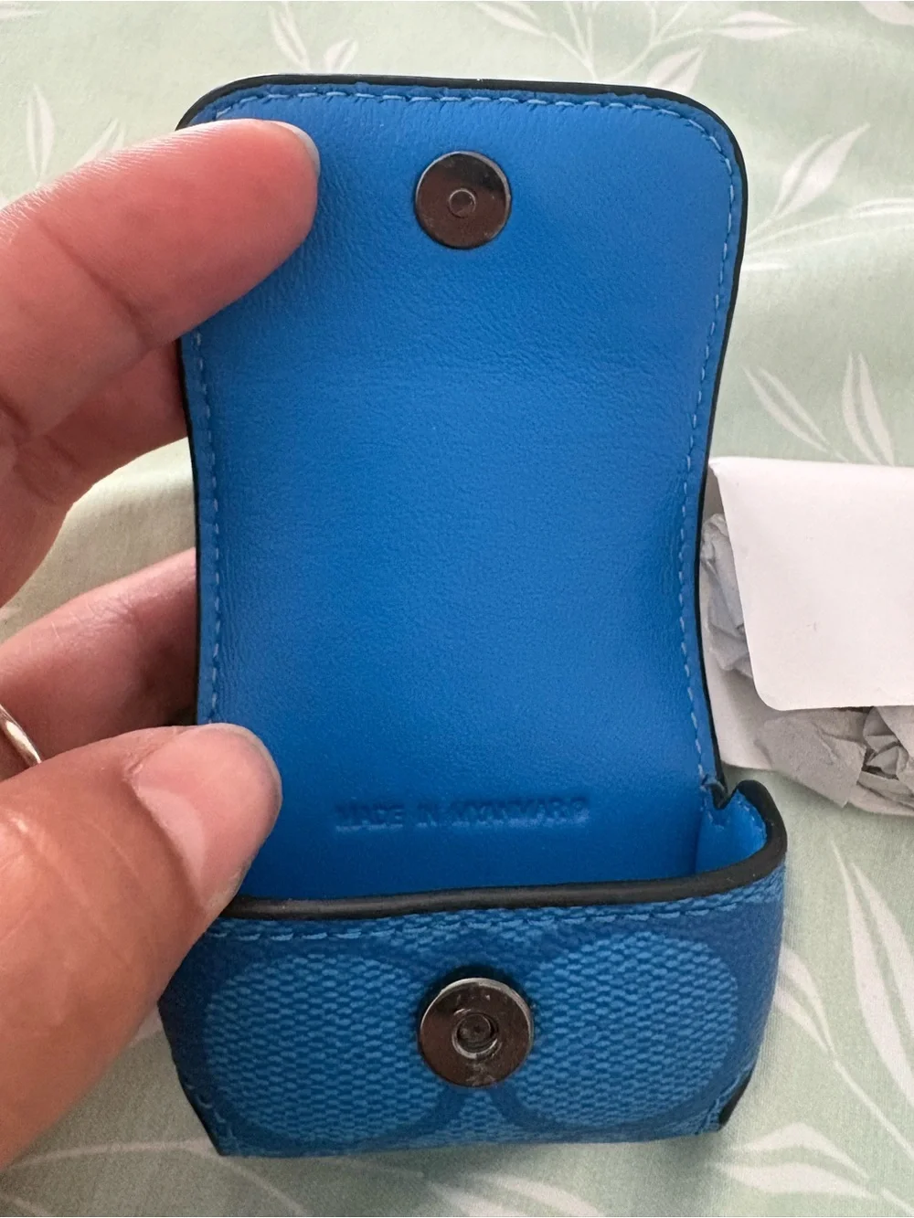 Coach Blue Signature Coin Pouch